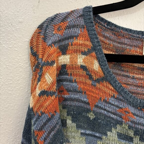 Denim & Supply Ralph Lauren Aztec Southwestern Knit Sweater Size Medium - Picture 2 of 10